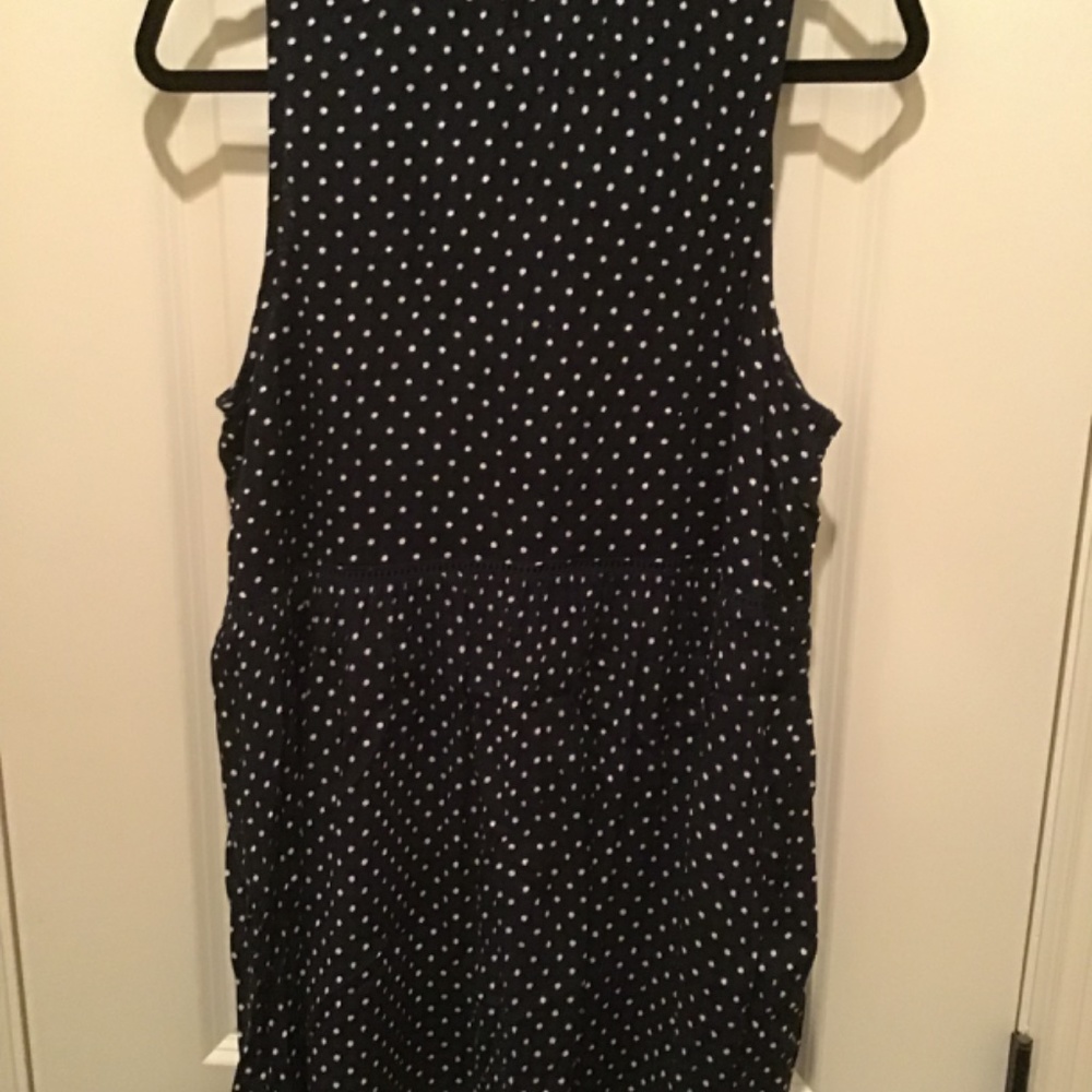 Anthropologie Women’s Black Polka Dot Pattern Top - Picture 2 of 7
